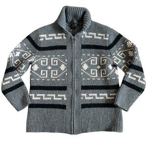 Pendleton Gray and Black Patterned Cardigan Worn once.